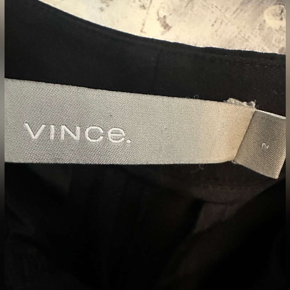 Vince Cropped Fitted Black Trouser - Picture 5 of 11